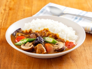 とかちマッシュと夏野菜のカレー